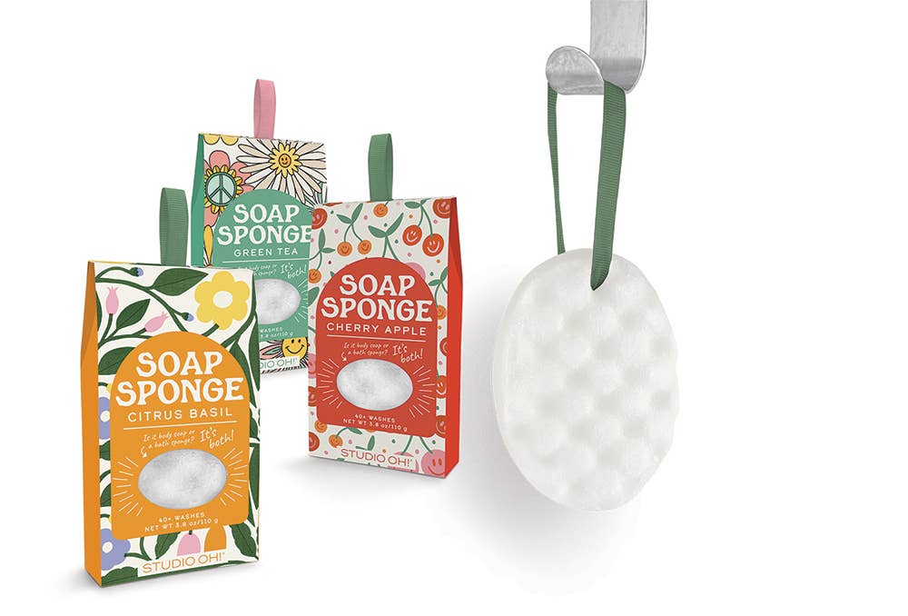 Floral Bliss Soap Sponge in citrus basil