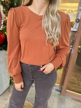 Load image into Gallery viewer, another love anika top in roasted pecan