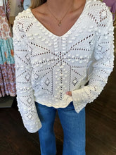 Load image into Gallery viewer, another love maxine sweater in bright white