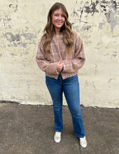 Load image into Gallery viewer, z supply lex plaid jacket in heather taupe