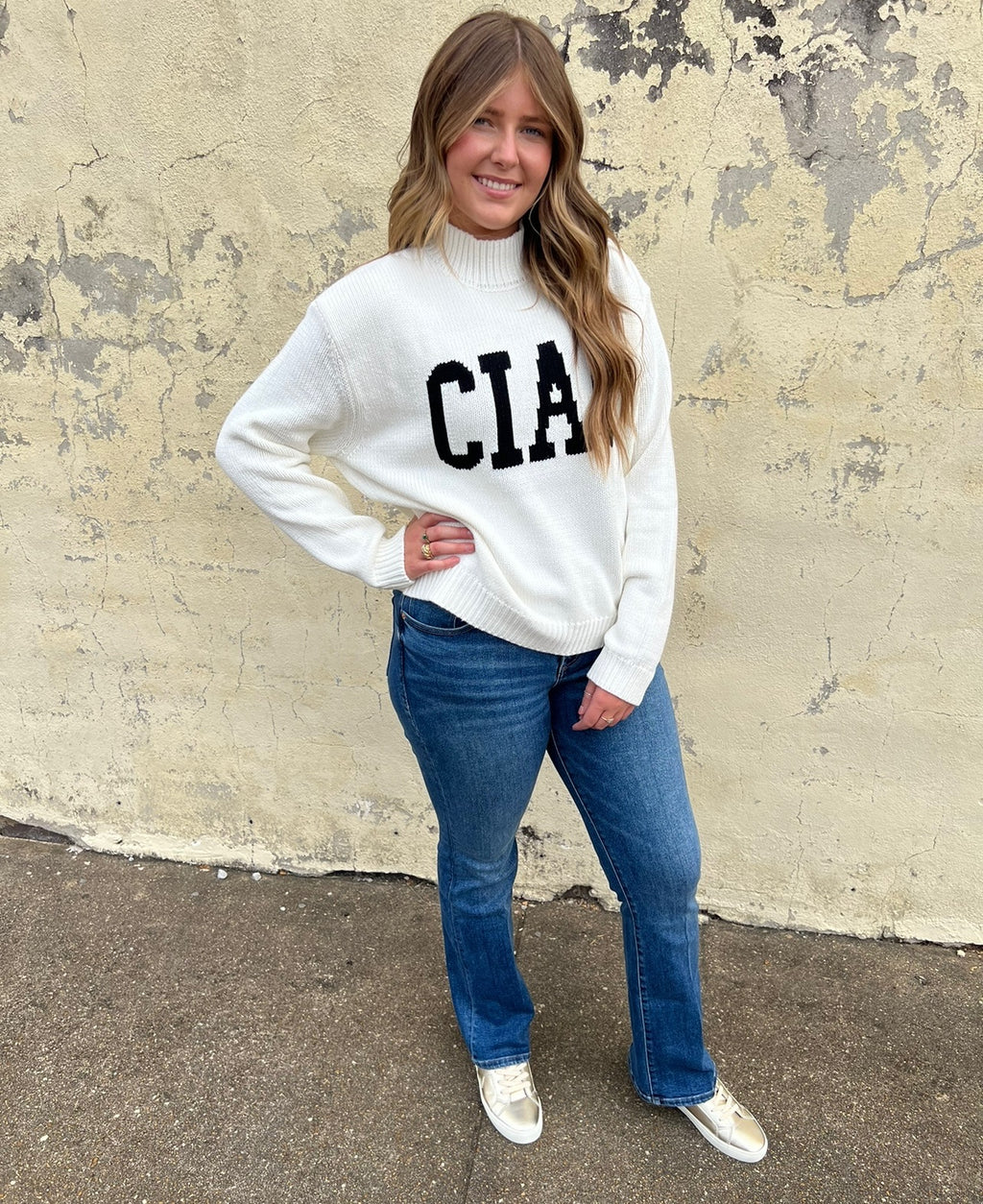 z supply ciao sweater in sandstone