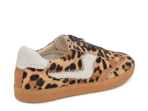 dolce vita notice stitch sneaker in leopard printed calf hair