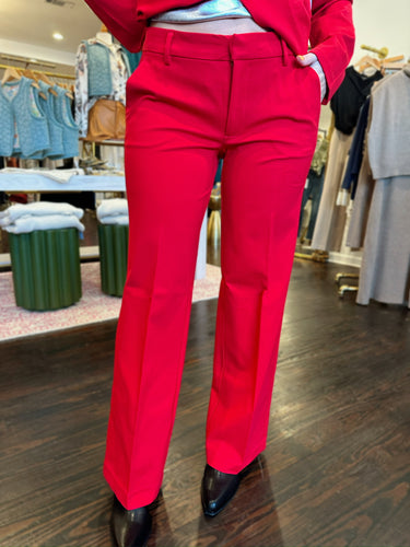 liverpool kelsey wide leg trouser in tango red