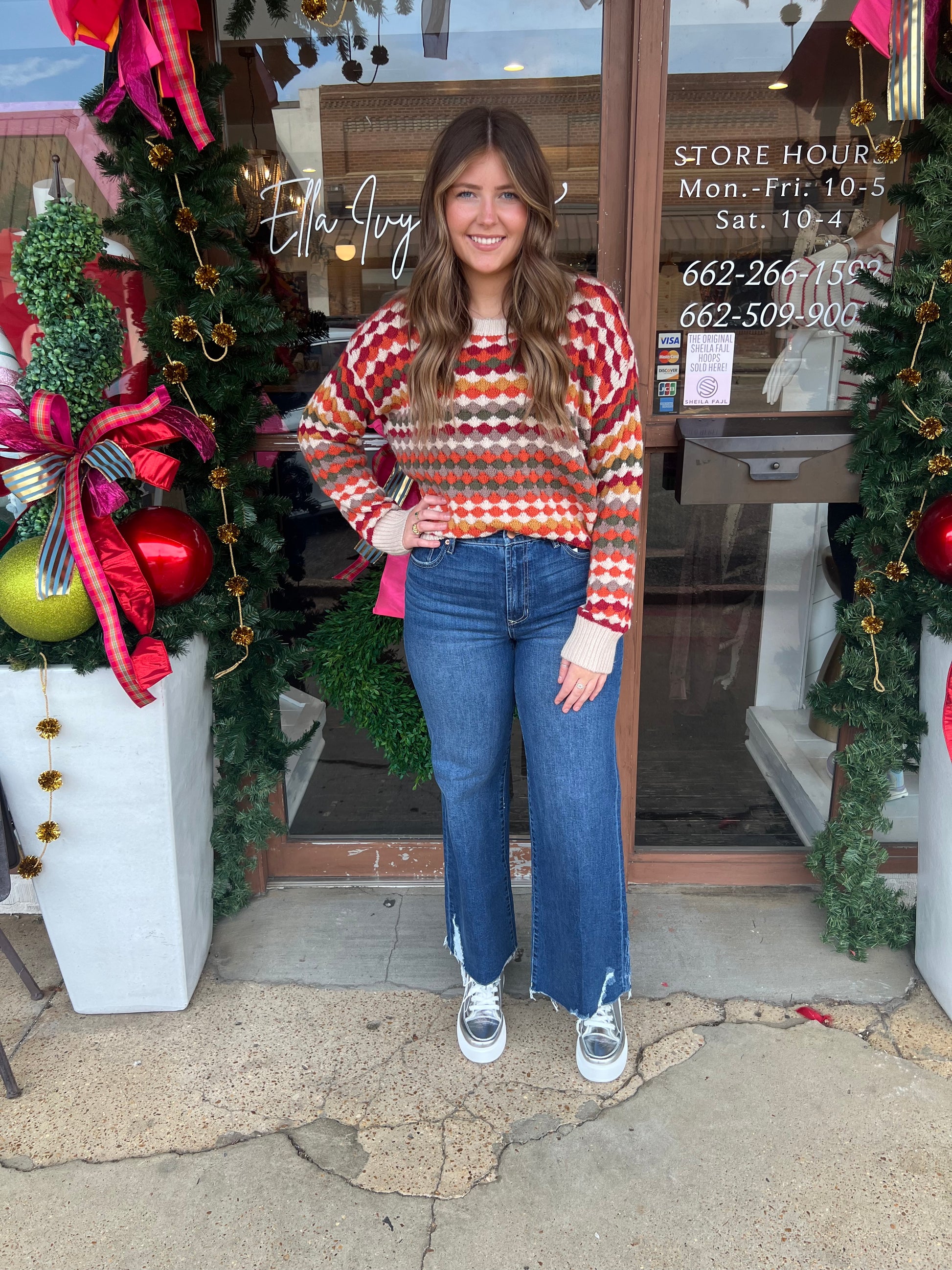 another love fabienne sweater in fireside glow