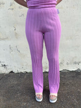 Load image into Gallery viewer, karlie sweater knit pants in lilac