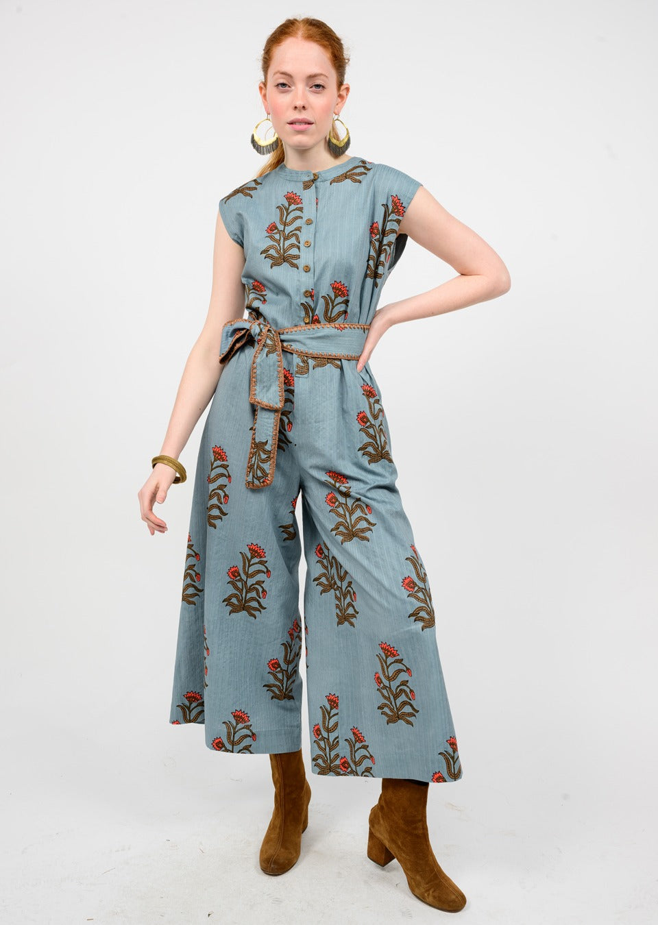 uncle frank block print jumpsuit
