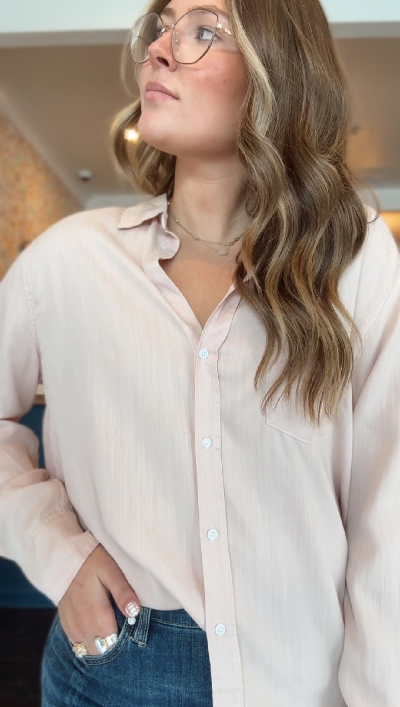 dear john galina top in cameo rose