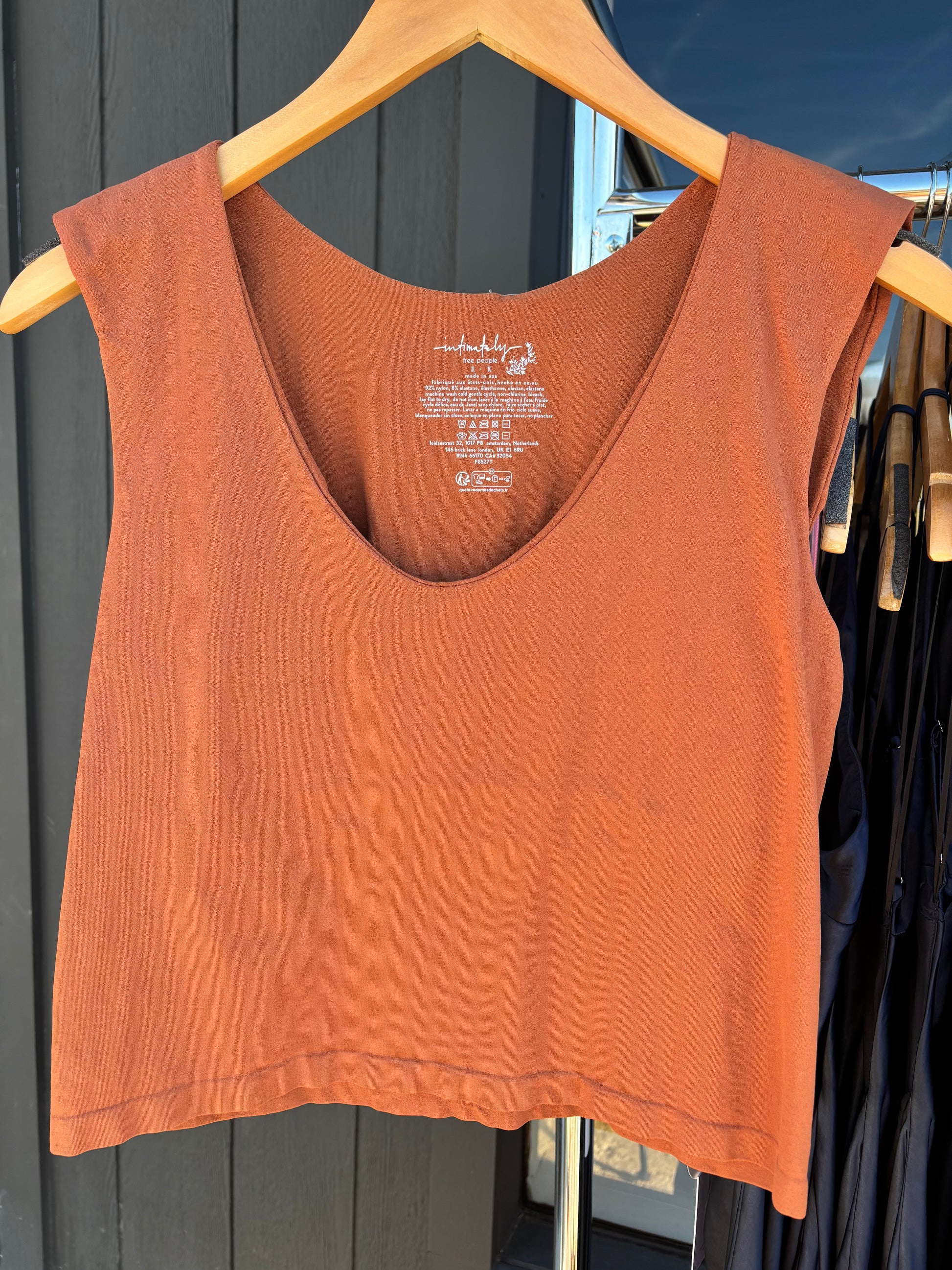 free people clean lines muscle cami in canyon sunset