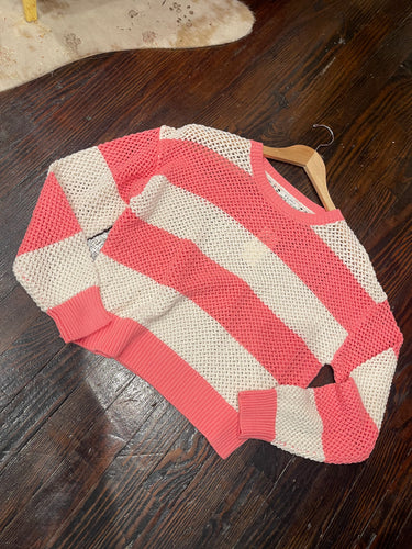 z supply broadbeach  stripe sweater in starfish