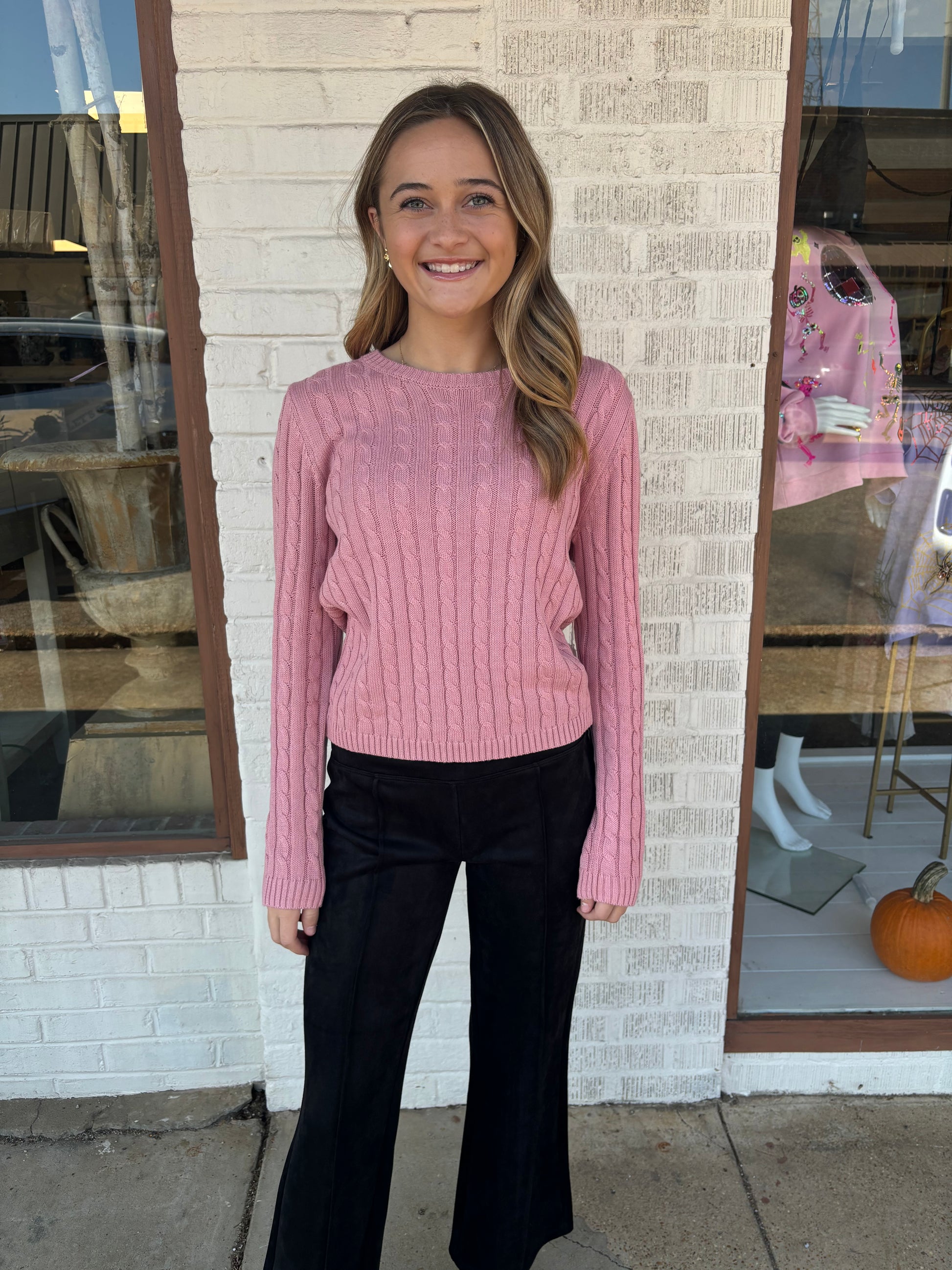 another love lupe sweater in woodrose