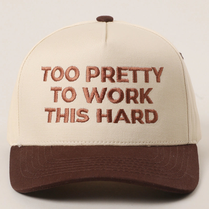 too pretty to work this hard hat