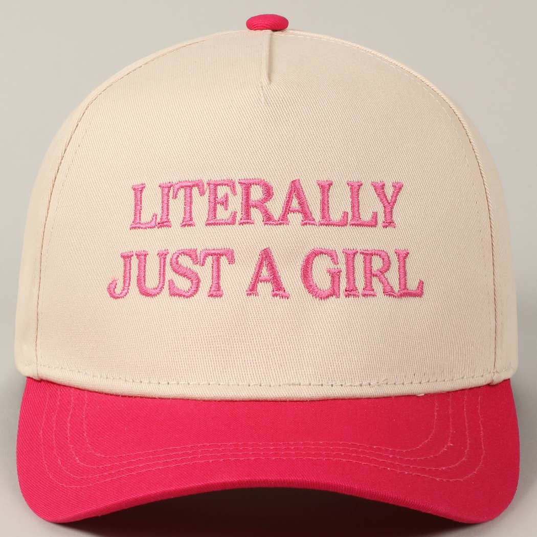 Literally Just A Girl trucker hat