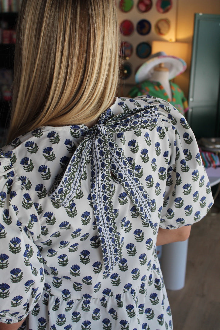 mary square nina floral top