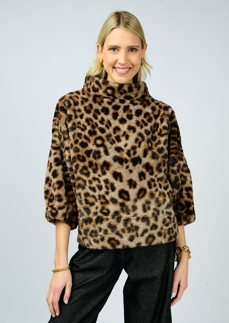 ivy jane leopard fur popover