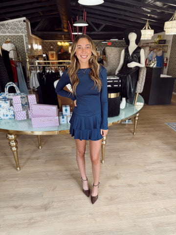 nia sienna dress in midnight