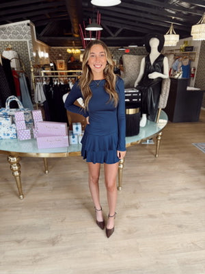 nia sienna dress in midnight