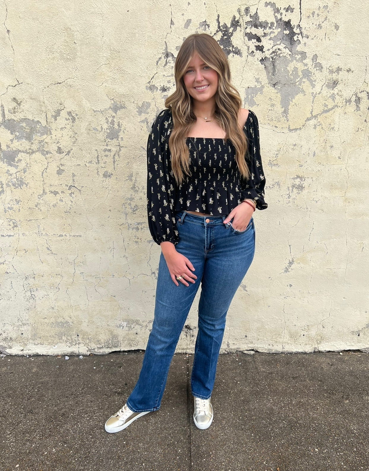 saltwater luxe lelani top in black