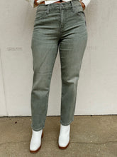 Load image into Gallery viewer, liverpool liv non-skinny skinny jeans in vintage green