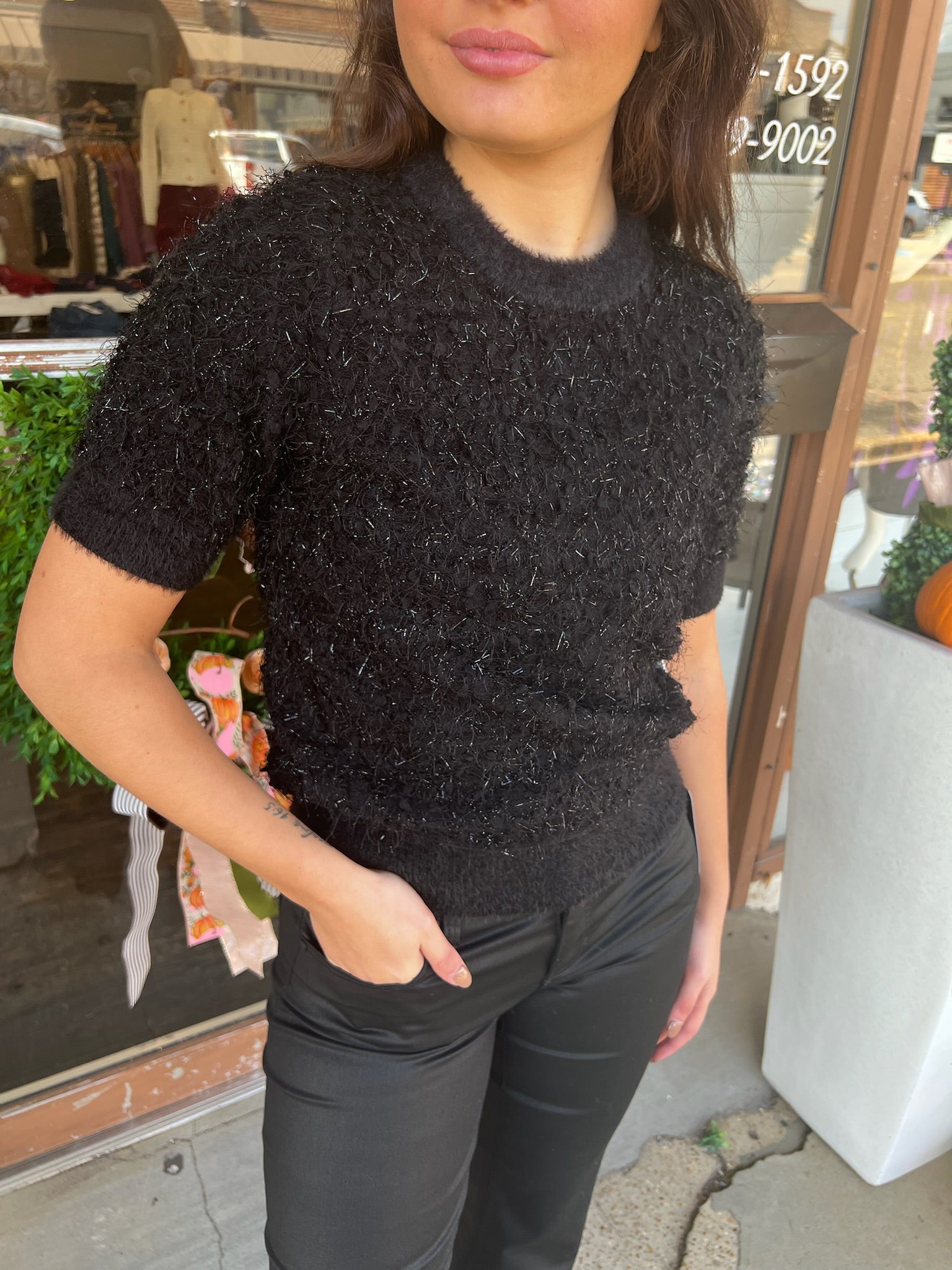 another love sezanna sweater in black