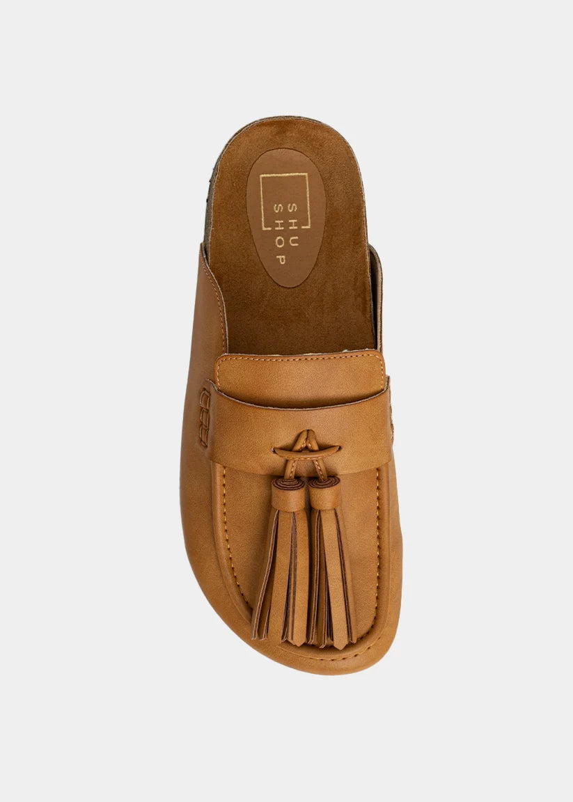 shu shop ariana mule in tan
