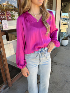 dear john manon top in dahlia mauve