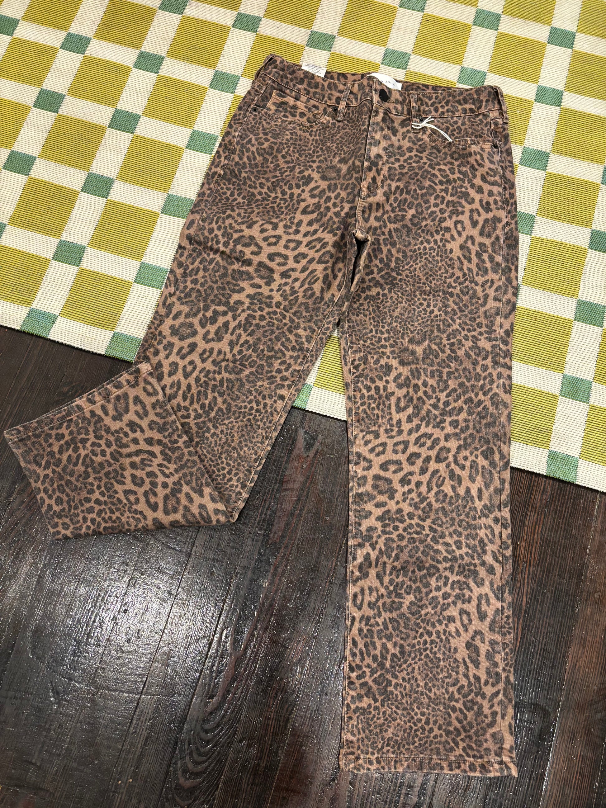 dear john anika pant in shadow leopard