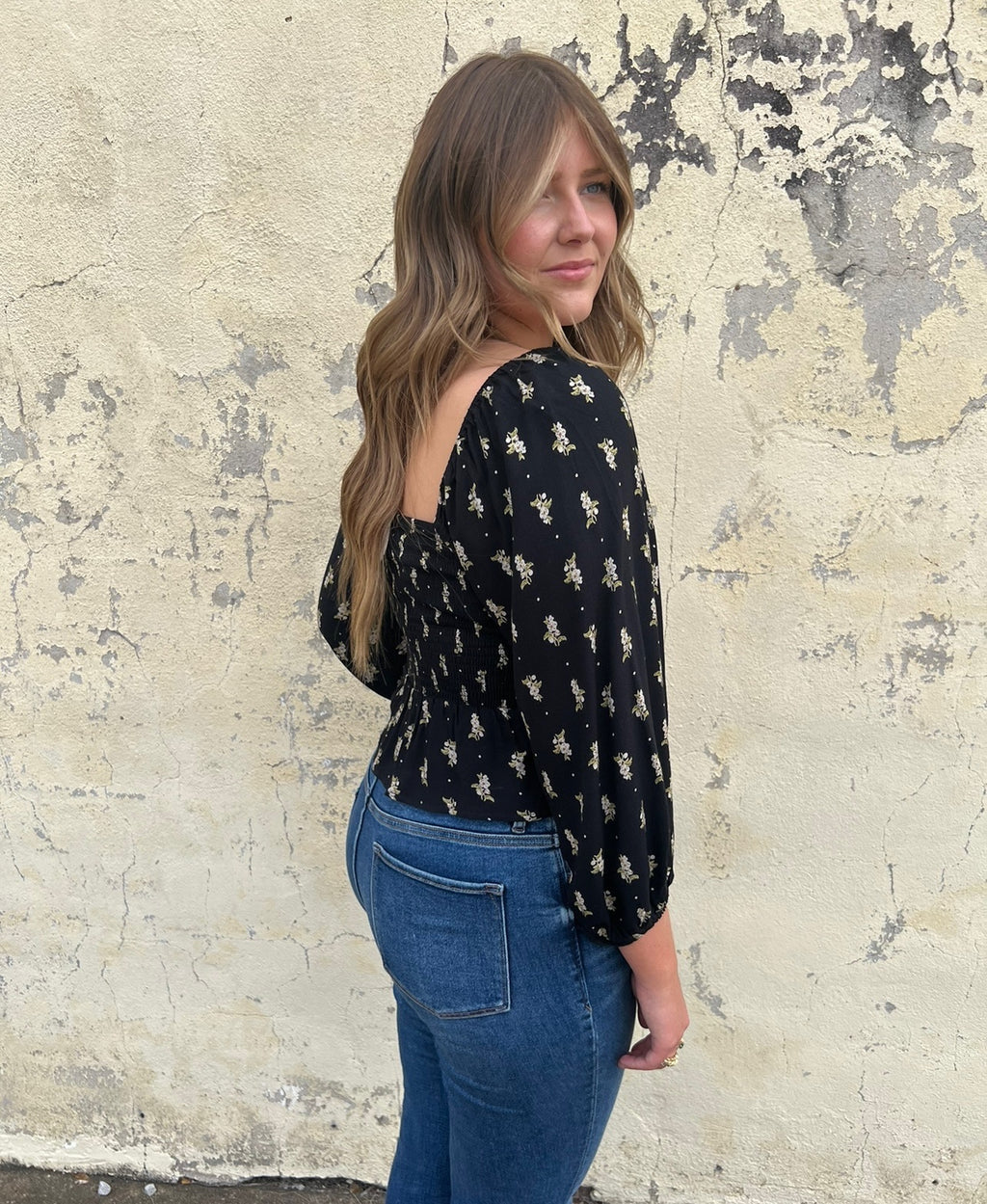 saltwater luxe lelani top in black
