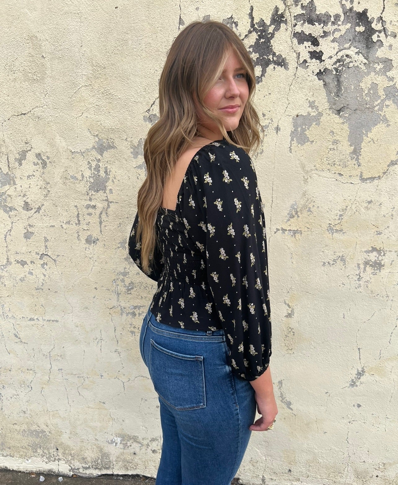 saltwater luxe lelani top in black