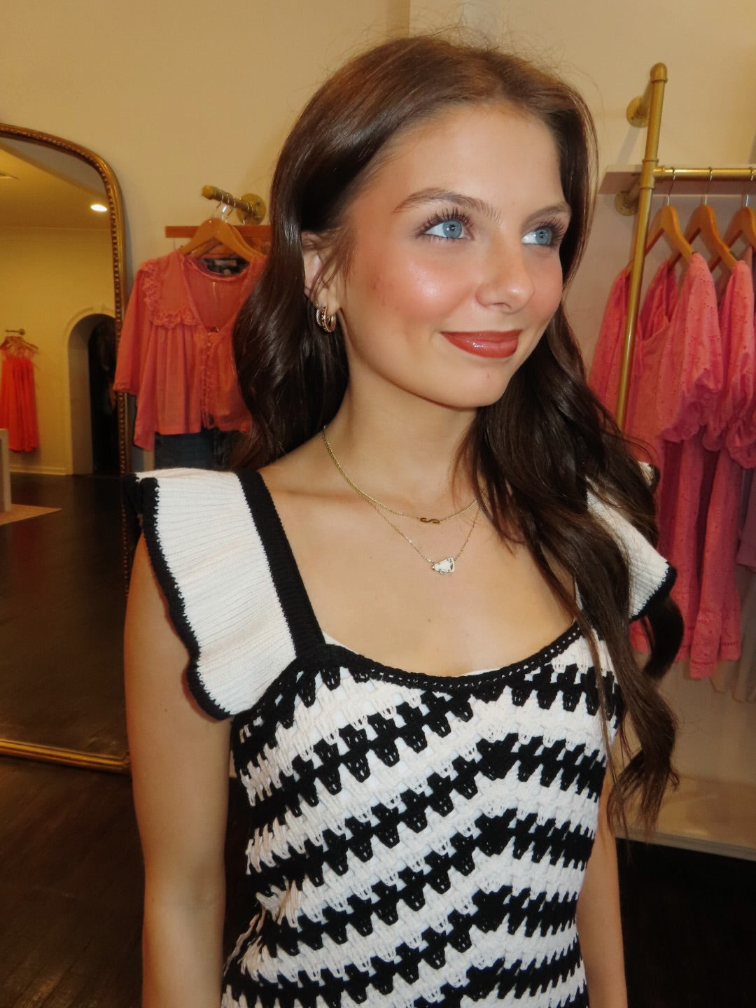 saltwater luxe adalynne dress in black