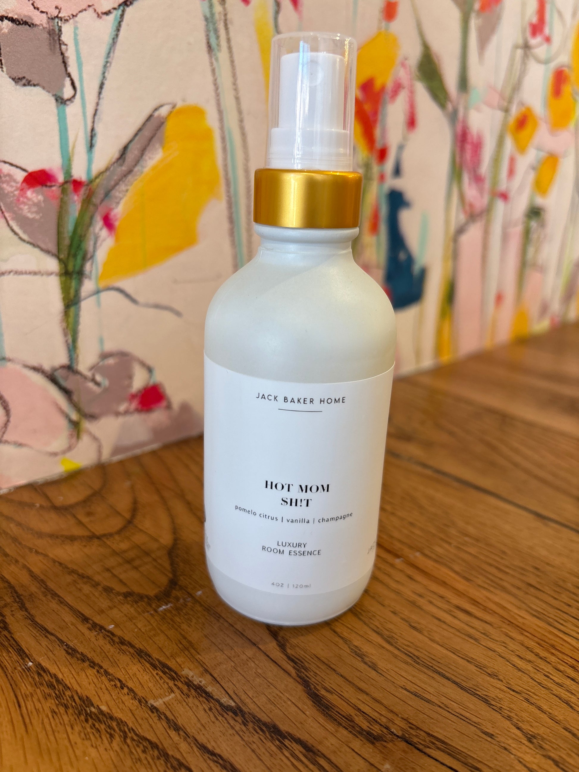 jack baker candle co room spray in hot mom $h!t