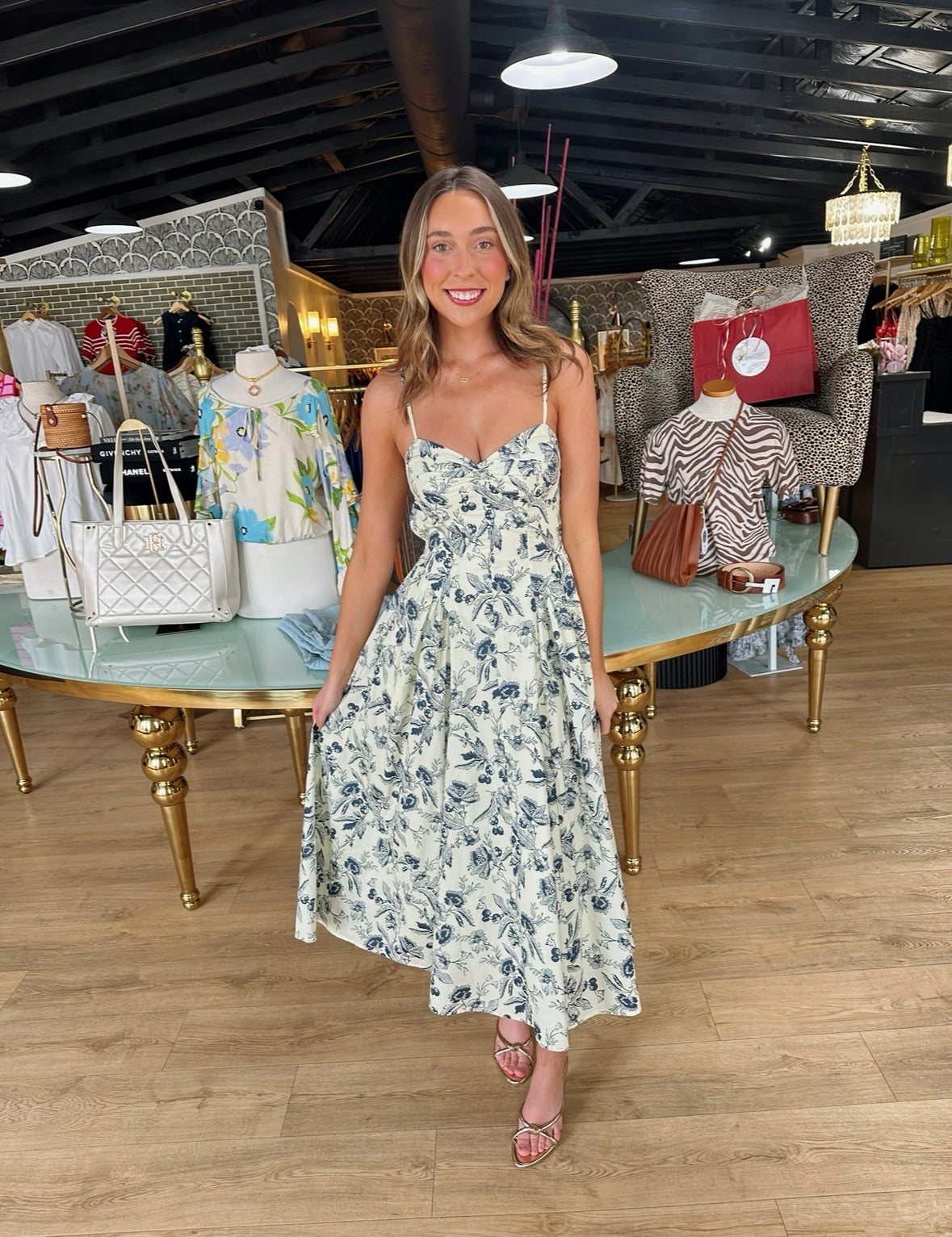 nia destene dress in navy