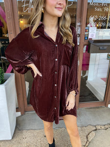 dear john leigh dress in marron