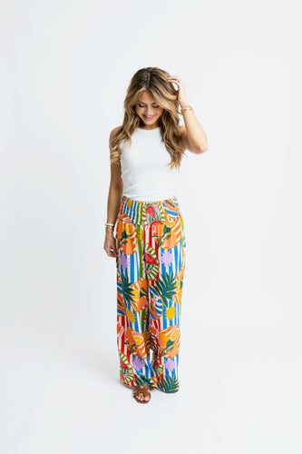 karlie tropical island fruit pants