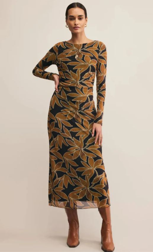 z supply spellbound nox floral dress coconut