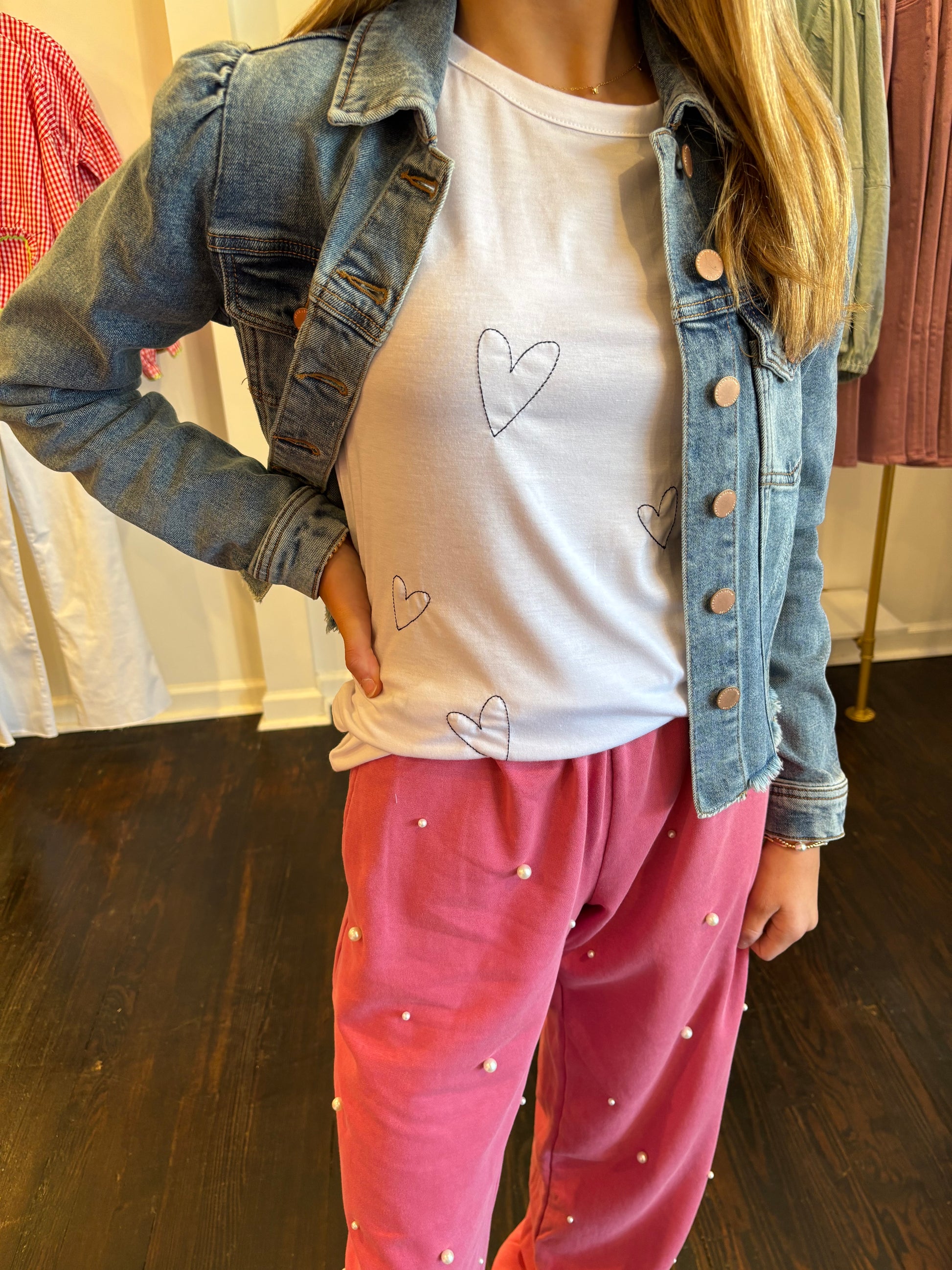dear john roselyn cut off denim jacket