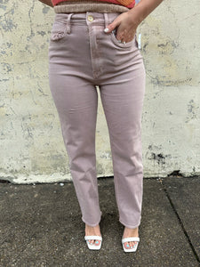 dear john 90's pants in rose quartz