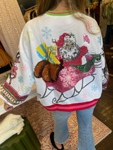 Load image into Gallery viewer, queen of sparkles vintage santa sweatshirt