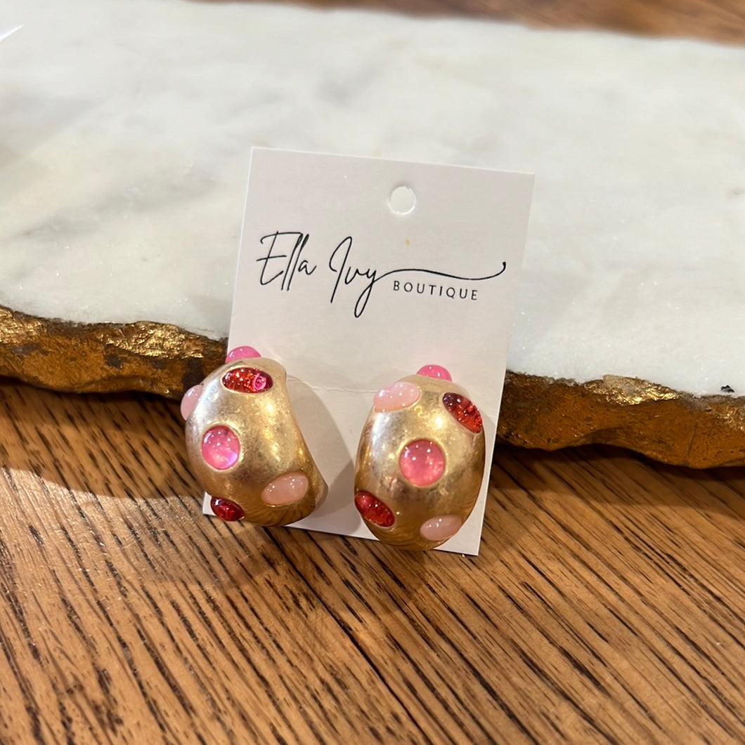pretty in pink earrings