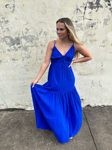 z supply lisbon maxi dress in palace blue