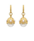 julie earrings in gold