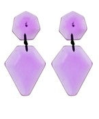 the easy tiger earrings in purple