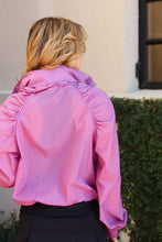 Load image into Gallery viewer, karlie solid sport zip jacket with hood in purple