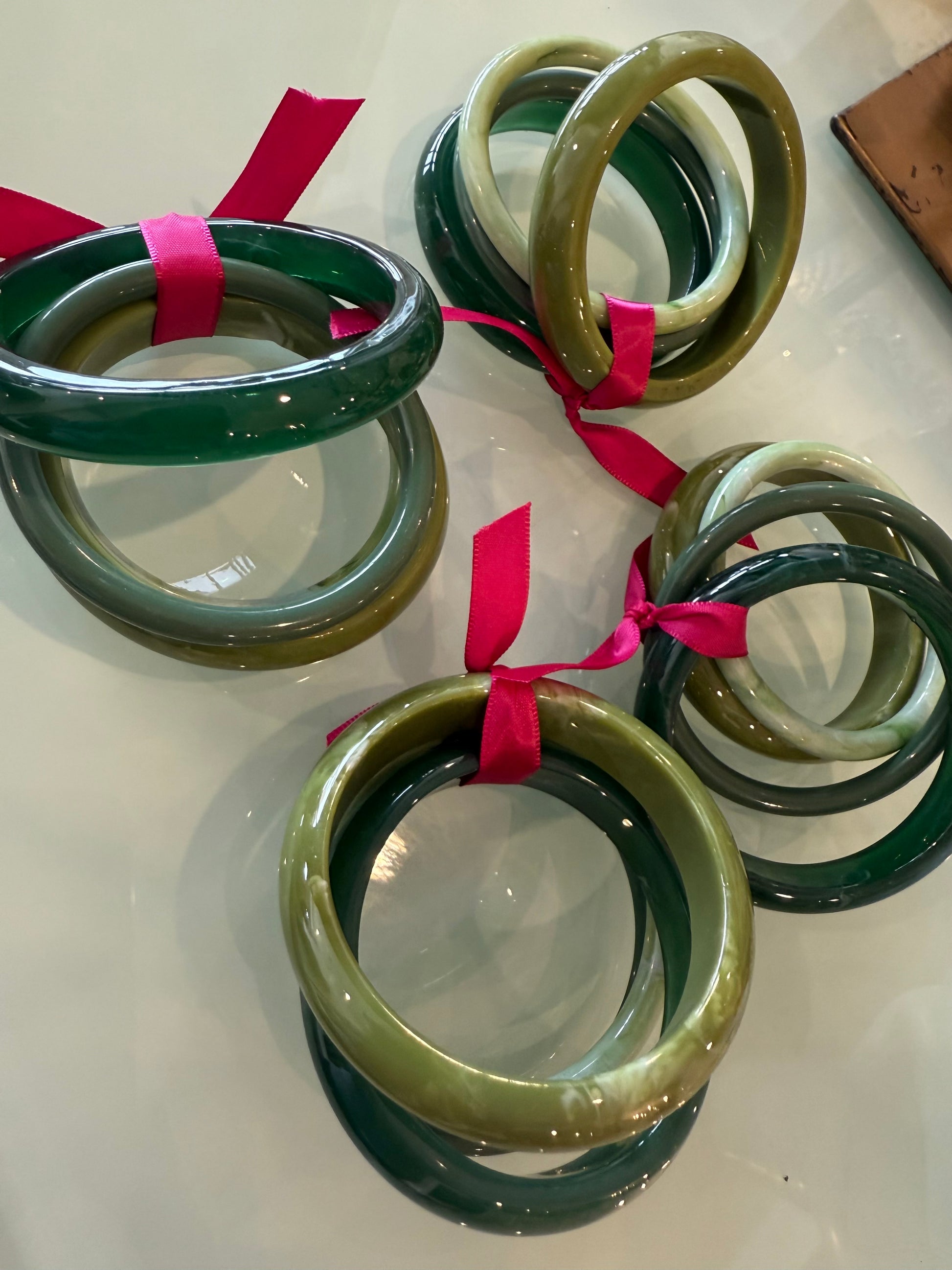 acrylic bangle set