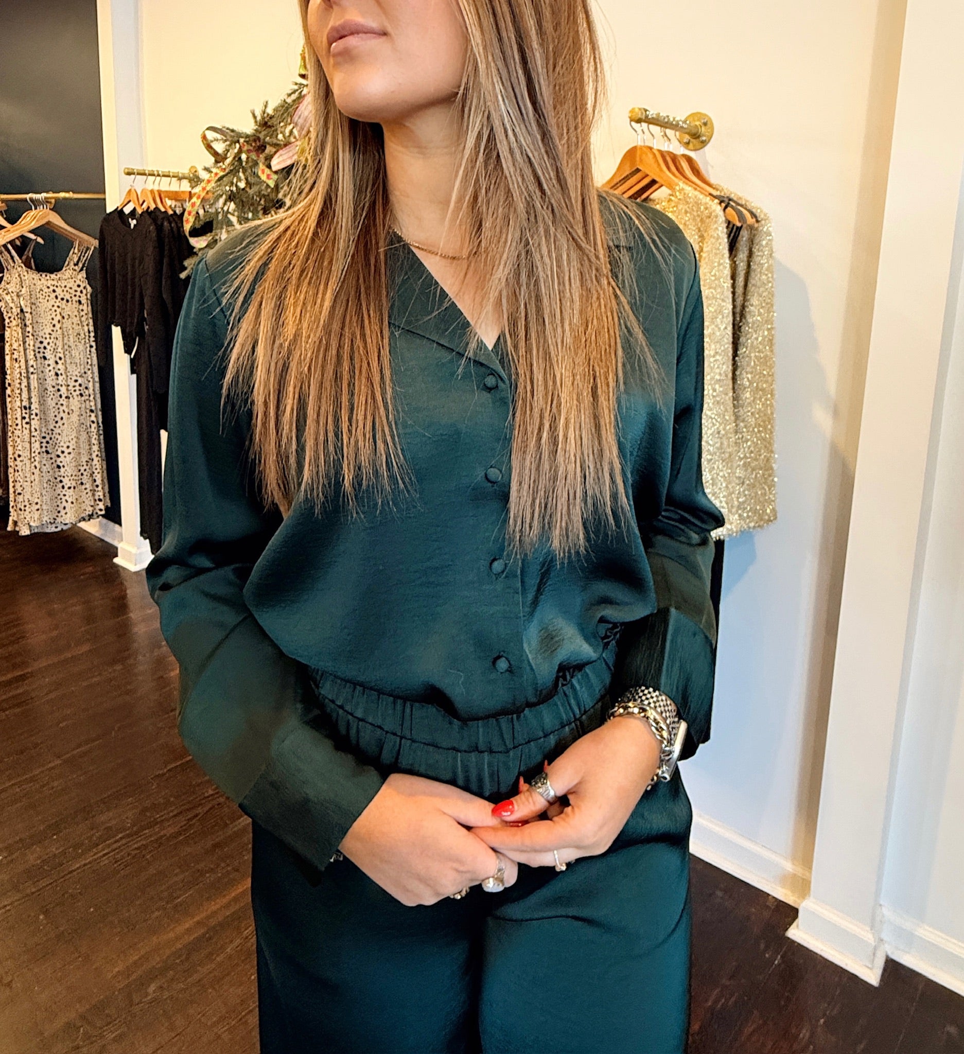 z supply ana satin top