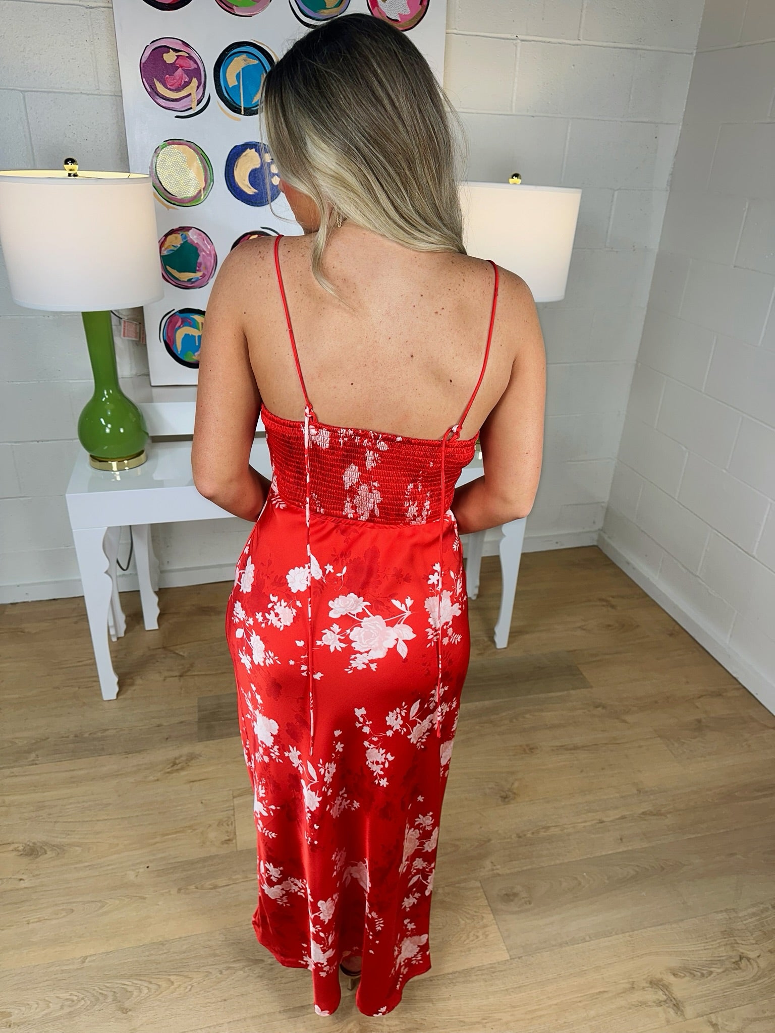 z supply alyse darya floral maxi dress in kiss me red