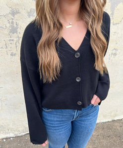 z supply estelle cardigan in black