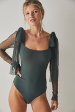 Load image into Gallery viewer, free people tongue tied bodysuit in green gables