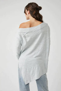 free people to the right long sleeve  in blue iris