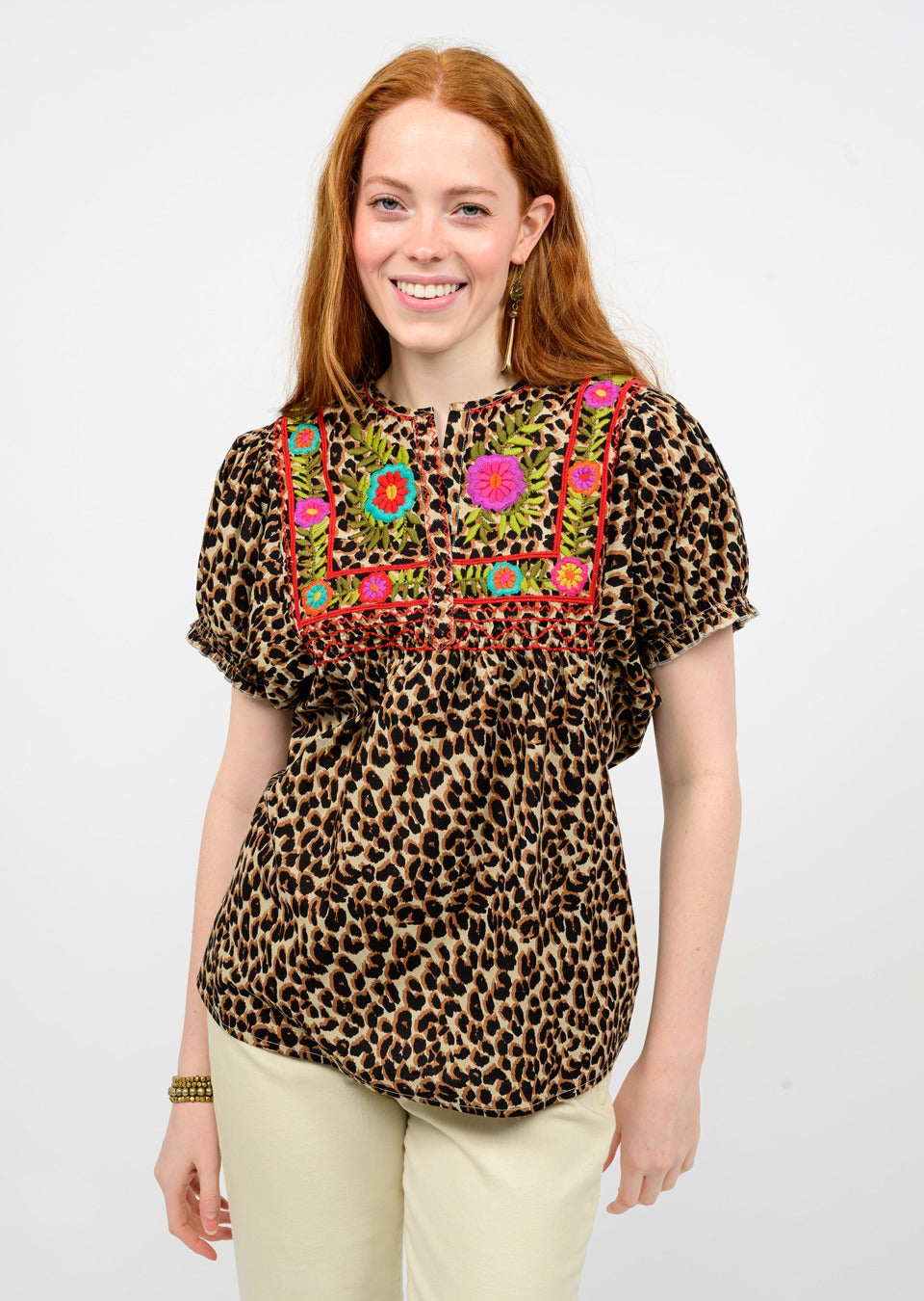 sister mary fabiola top in leopard