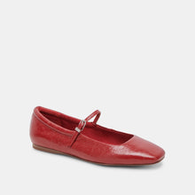 Load image into Gallery viewer, dolce vita reyes ballet flat in red crinkle patent